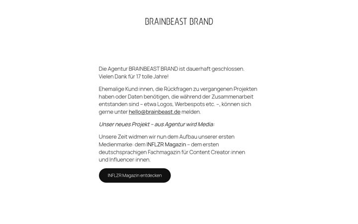Screenshot of brainbeast.de