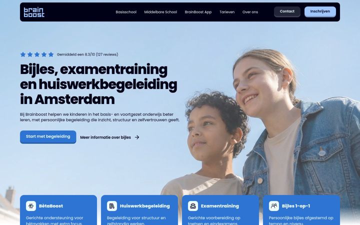 Screenshot of brainboost.nl