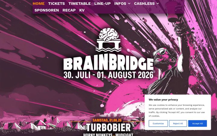 Screenshot of brainbridge-festival.com
