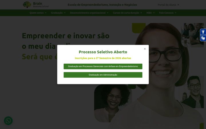 Screenshot of brainbs.edu.br