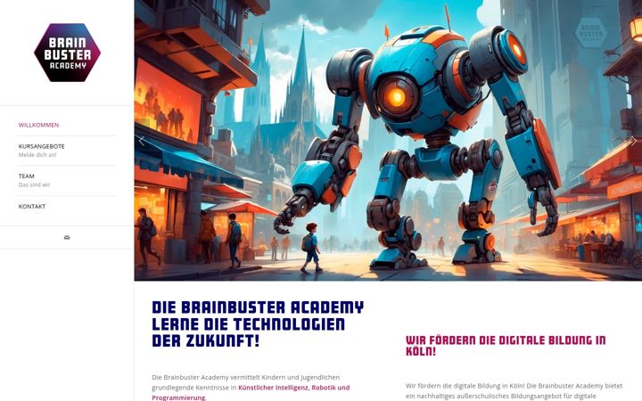 Screenshot ta' brainbuster-academy.de