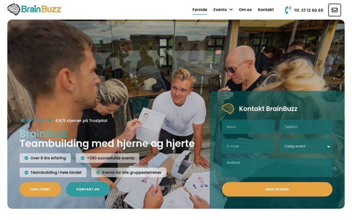 Screenshot von brainbuzz.dk