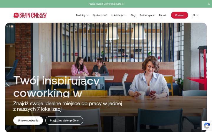 Screenshot of brainembassy.pl