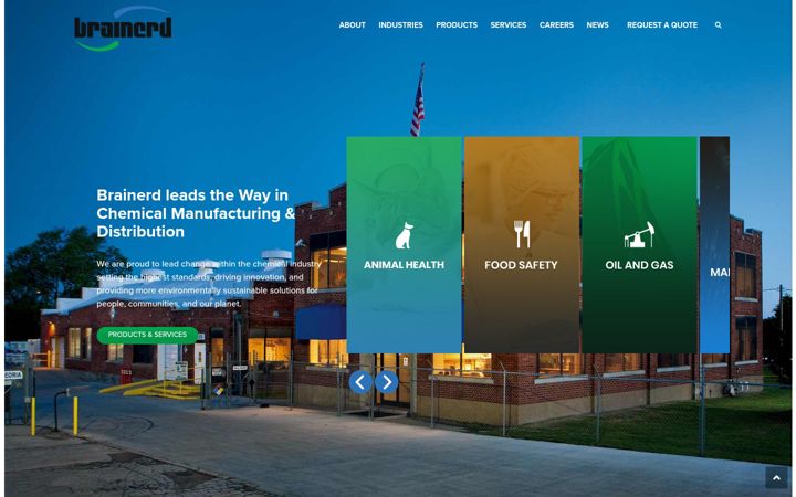 Screenshot of brainerdchemical.com