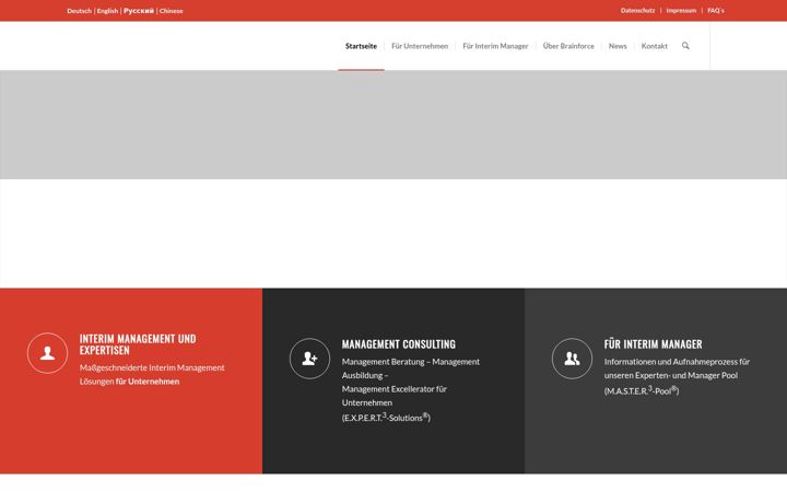Screenshot of brainforce-ag.com