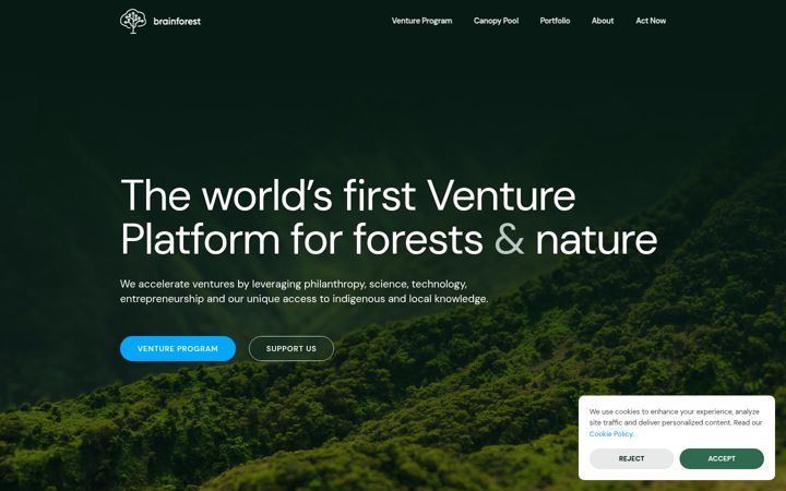 Screenshot of brainforest.global