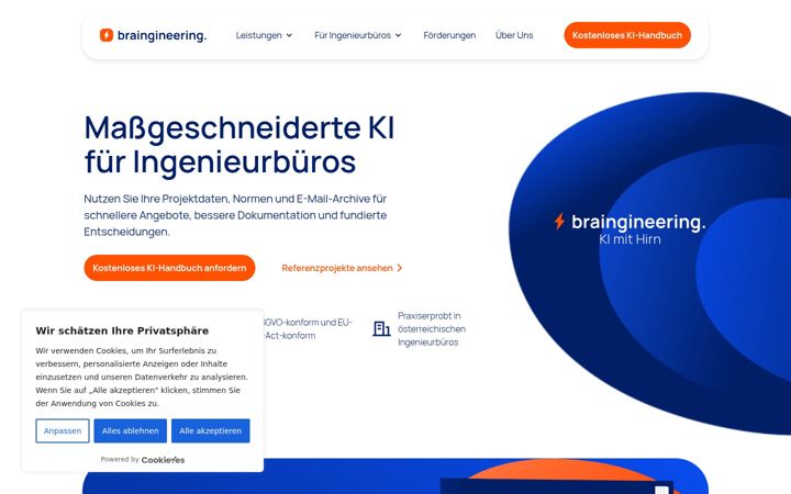 Screenshot of braingineering.at