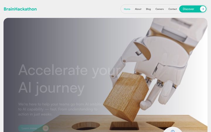 Screenshot of brainhackathon.ai