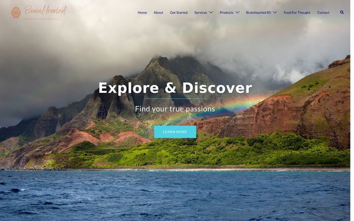Screenshot of brainhearted.com