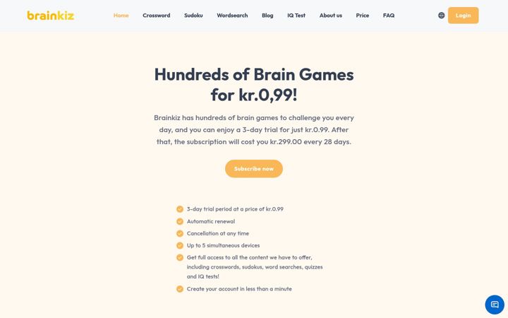 Posnetek zaslona brainkiz.com