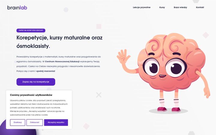 Screenshot of brainlab.edu.pl