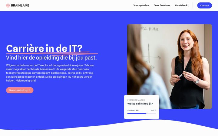 Screenshot of brainlane.nl