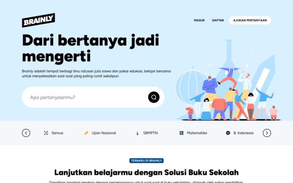 Screenshot of brainly.co.id