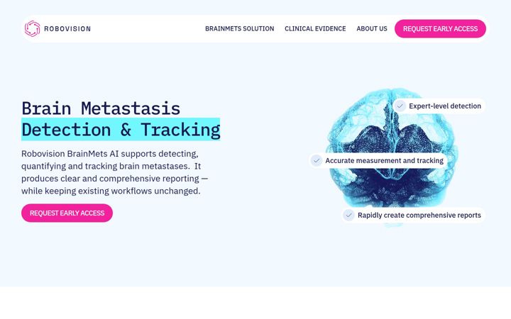 Screenshot of brainmets.ai