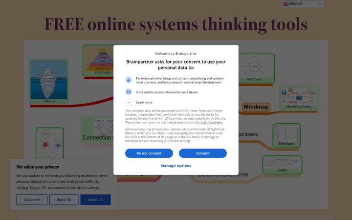 Screenshot of brainpartner.info