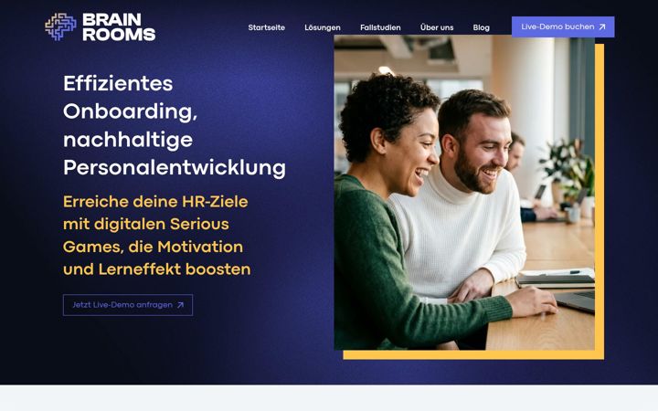 Screenshot of brainrooms.de