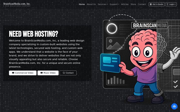Screenshot of brainscanmedia.com