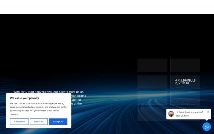 Screenshot of brainshub.co.uk