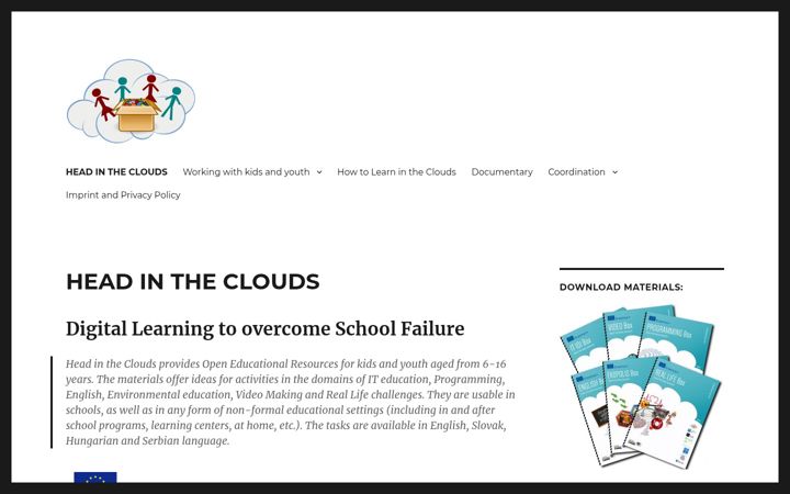 Screenshot of brainsintheclouds.eu