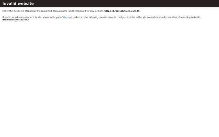 Screenshot of brainsolutions.eu
