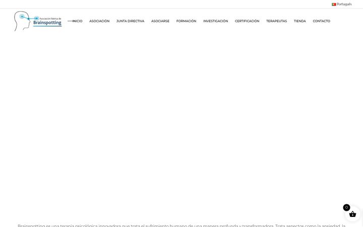 Screenshot stránky brainspotting.com.es