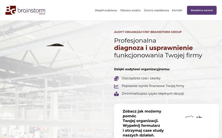 Screenshot of brainstormgroup.com.pl