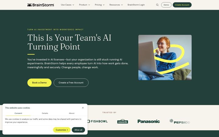 Screenshot of brainstorminc.com