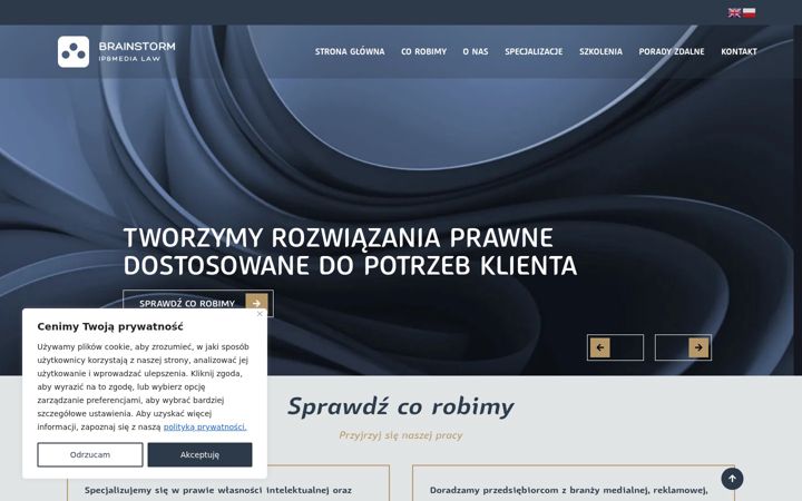 Captură de ecran a brainstormip.pl