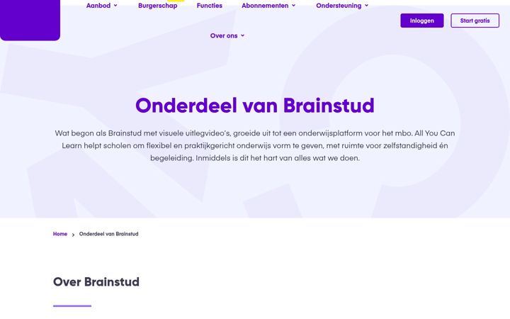 Screenshot of brainstud.com