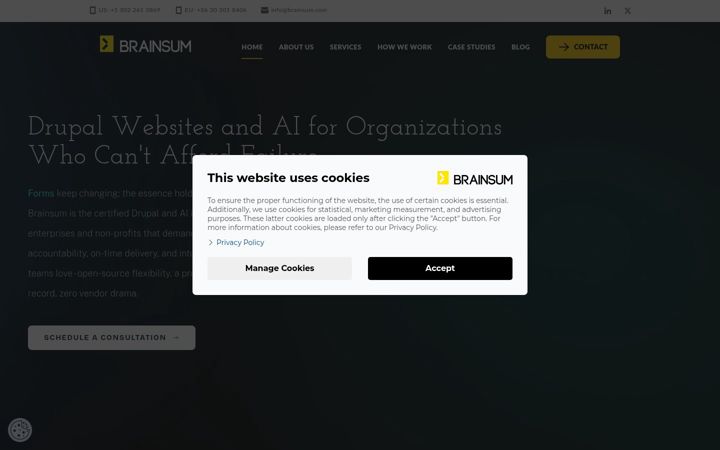 Screenshot of brainsum.com