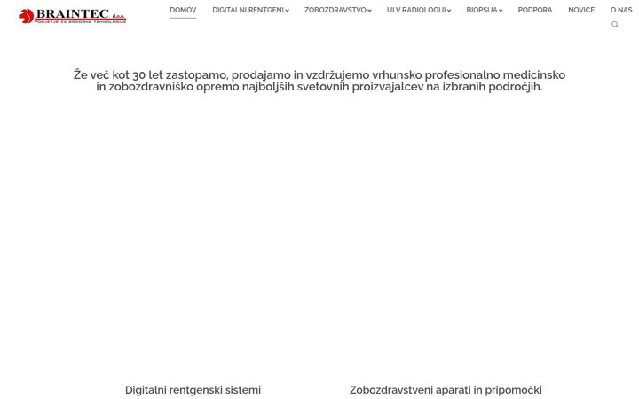 Screenshot von braintec.si