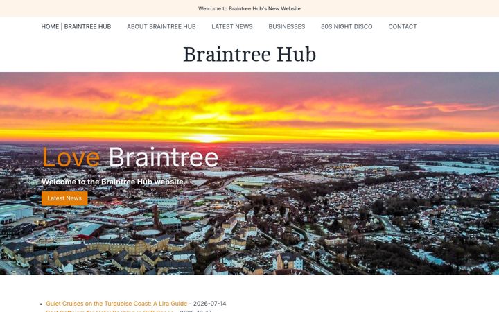 Screenshot of braintreehub.co.uk