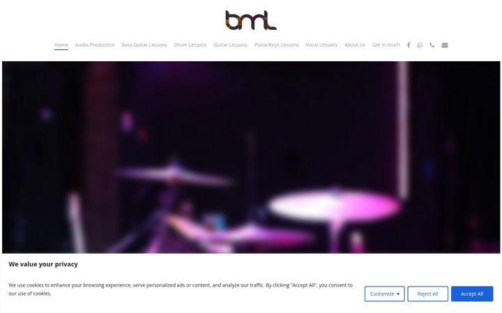 Screenshot of braintreemusiclessons.co.uk