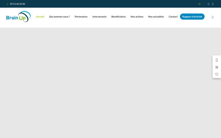 Screenshot of brainup.fr