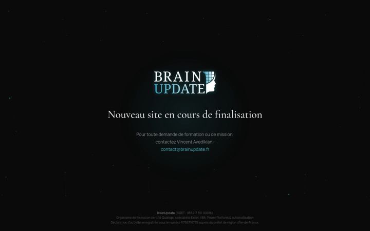 Screenshot of brainupdate.fr