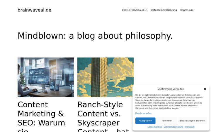 Screenshot of brainwaveai.de