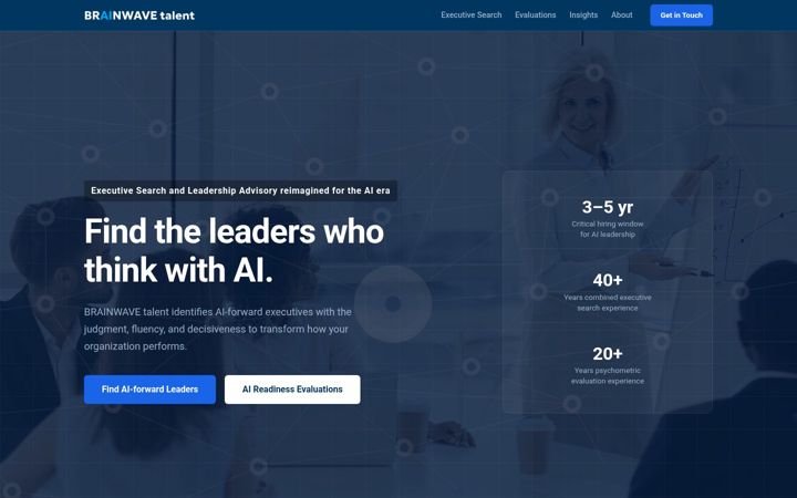 Screenshot of brainwavetalent.com