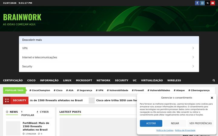 Screenshot stránky brainwork.com.br