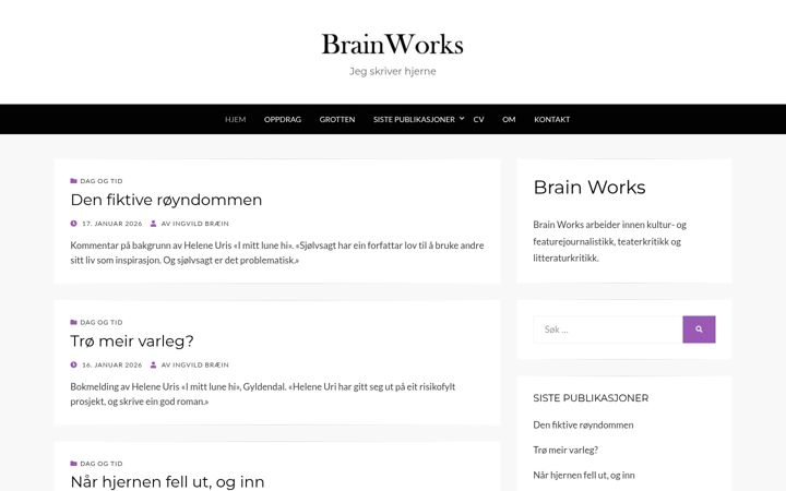 Screenshot of brainworks.no