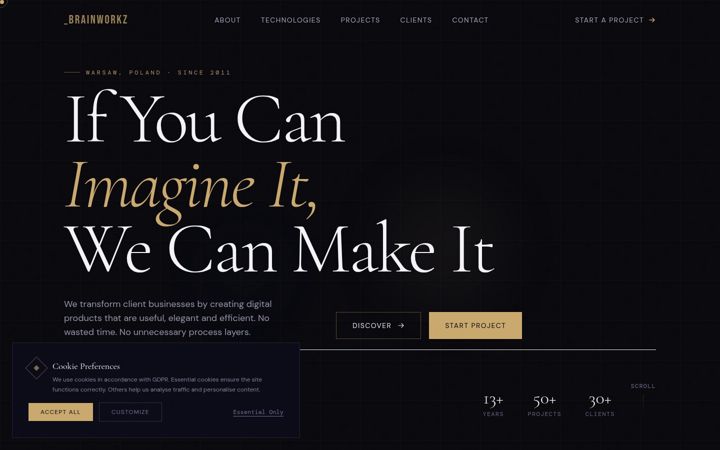 Screenshot of brainworkz.eu