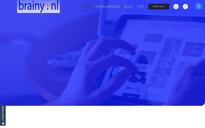 Screenshot of brainyhost.nl