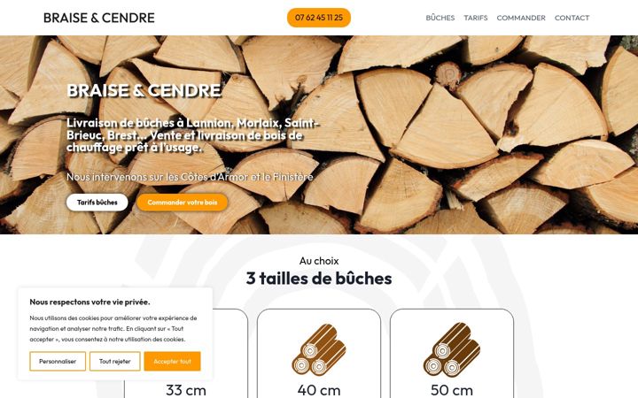 Screenshot of braise-et-cendre.fr