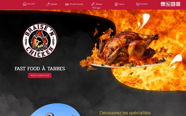 Screenshot of braise-n-chicken.fr