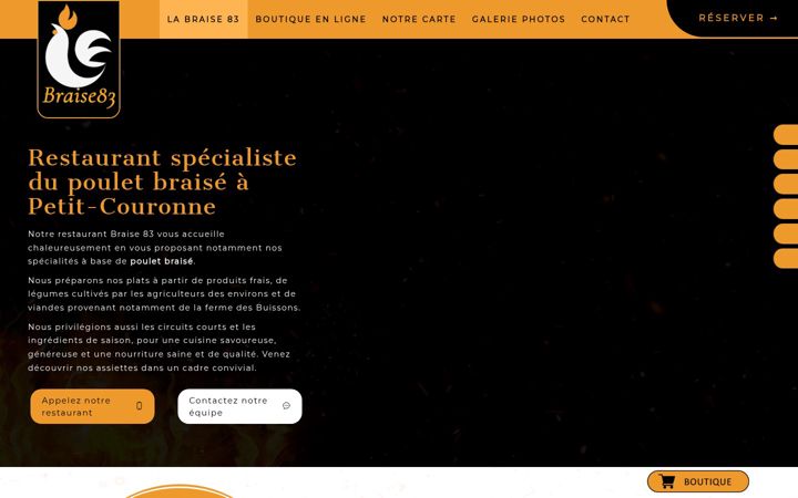 Screenshot of braise83.fr