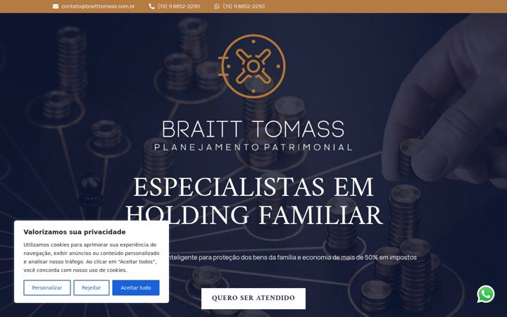 Screenshot of braitttomass.com.br
