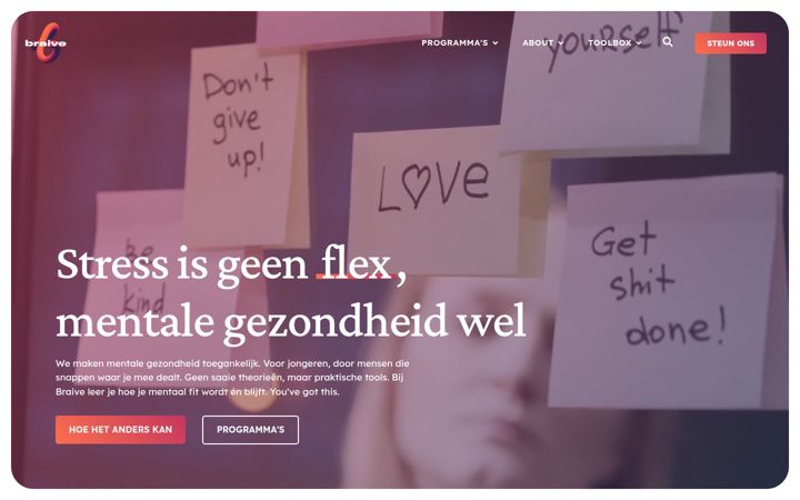 Screenshot stránky braive.one