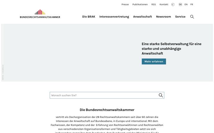 Screenshot von brak.de