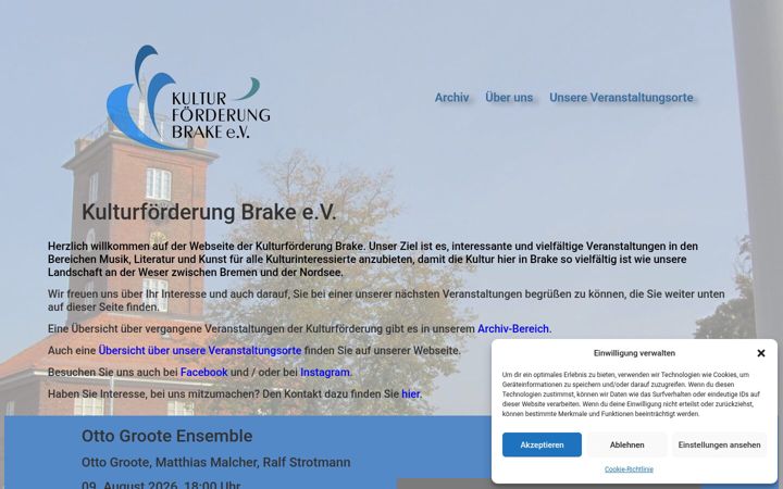 Screenshot of brake-kulturfoerderung.de