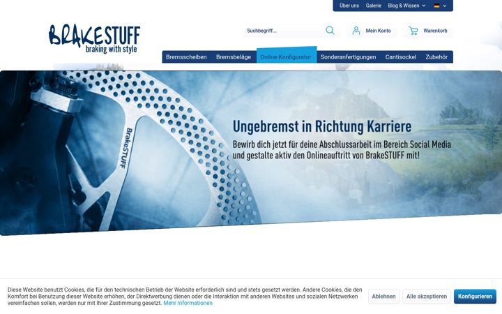 Screenshot of brake-stuff.de