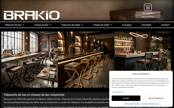 Ekraanipilt saidist brakio.fr